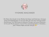 Feedback Yvonne Machmer